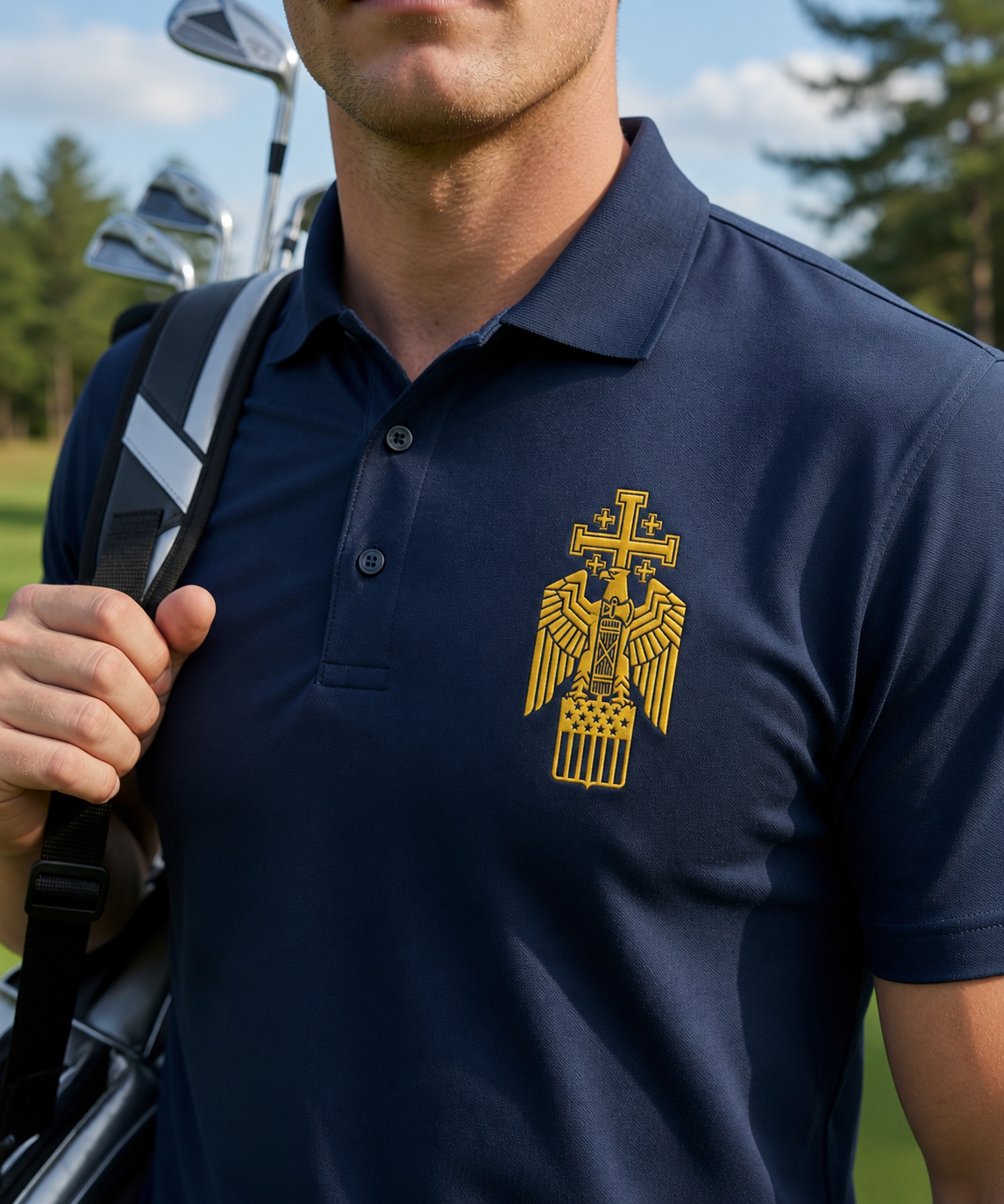 Restore America Crest Polo