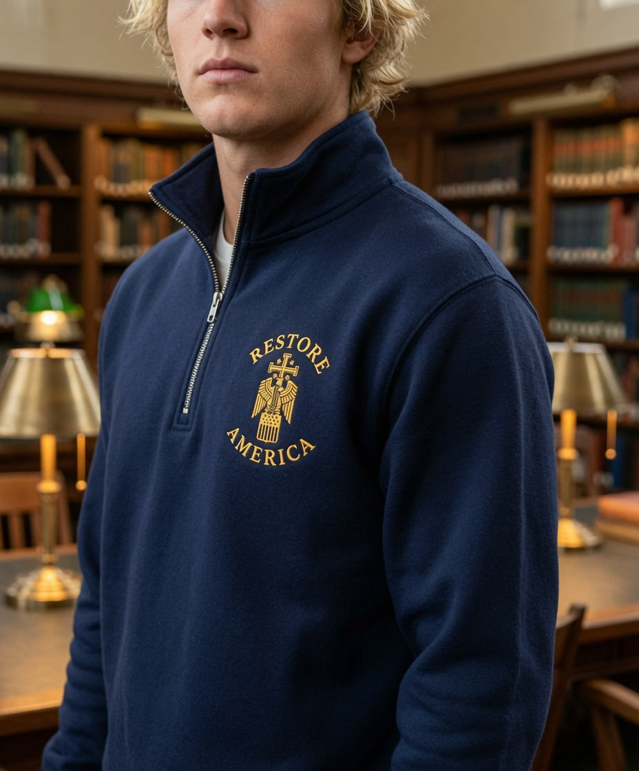 Restore America Crest Quarter Zip